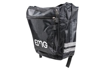 EMG Borsa resistente e capiente, 100% poliestere con 30LT di capienza. Ideale per biciclette elettriche ed e-bike