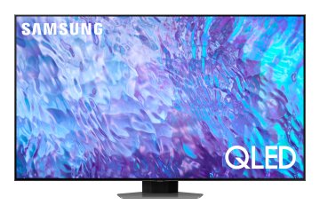 Samsung Series 8 TV QE55Q80CATXZT QLED 4K, Smart TV 55" Processore Neural Quantum 4K, Dolby Atmos e OTS Lite, Carbon Argento 2023