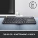 Logitech K400 Plus Tastiera Wireless Touch TV, Facili Controlli Multimediali e Touchpad Integrato, Tastiera HTPC per TV Collegata al PC, Windows, Android, Chrome OS, Laptop, Tablet 8