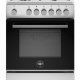 Bertazzoni La Germania Futura FTR664EXV/24 cucina Elettrico Gas Nero, Acciaio inox A 2