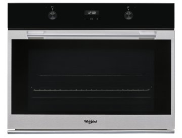 Whirlpool W7 OM75 89 L A Nero, Acciaio inox