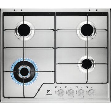 Electrolux KGS6434SX Acciaio inox Da incasso 59 cm Gas 4 Fornello(i)