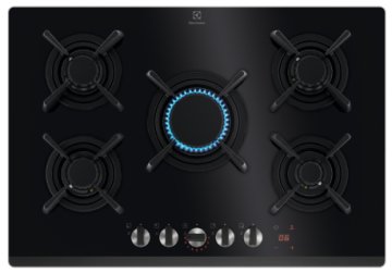 Electrolux KGG753753K Nero Da incasso 75 cm Gas 5 Fornello(i)