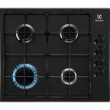 Electrolux KGS6404B Nero Da incasso 59.5 cm Gas 4 Fornello(i)