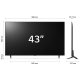 LG QNED 43'' Serie QNED80 43QNED80T6A, TV 4K, 3 HDMI, SMART TV 2024 11