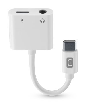 Cellularline Sound Charge Usb-c/Jack 3.5 Adattatore splitter ricarica/suono Usb-c/Jack 3.5