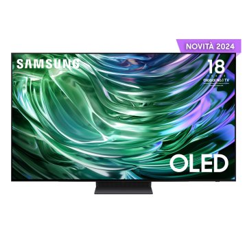 Samsung TV OLED 4K 77” QE77S90DAEXZT Smart TV Wi-Fi Graphite Nero 2024, Processore NQ4 AI GEN2, Self-illuminating pixels, Laser Slim Design, Dolby Atmos