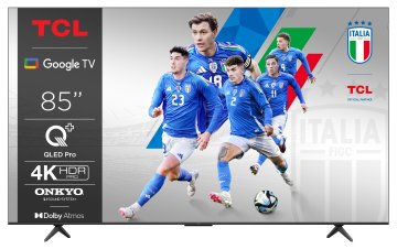 TCL C65 Series Serie C6 Smart TV QLED 4K 85" 85C655, audio Onkyo con subwoofer, Dolby Vision - Atmos, Google TV