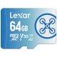 Lexar FLY microSDXC UHS-I card 64 GB Classe 10 2