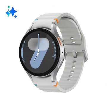 Samsung Galaxy Watch7 Smartwatch Galaxy AI, Analisi del Sonno, Controllo con doppio avvicinamento di dita, Batteria a lunga durata, GPS, Bluetooth, Ghiera Touch in Alluminio 44mm Argento