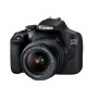 Canon EOS 2000D BK 18-55 IS II EU26 Kit fotocamere SLR 24,1 MP CMOS 6000 x 4000 Pixel Nero 3
