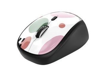 Yvi Wireless Mouse - pink circle