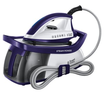 Russell Hobbs 24440-56 ferro da stiro a caldaia 2600 W 1,3 L Piastra in Ceramica Viola, Bianco