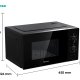 Hisense H20MOBP1G forno a microonde Superficie piana Microonde con grill 20 L 700 W Nero 9