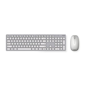 ASUS W5000 Wireless Keyboard and Mouse Set tastiera Mouse incluso Universale RF Wireless Bianco