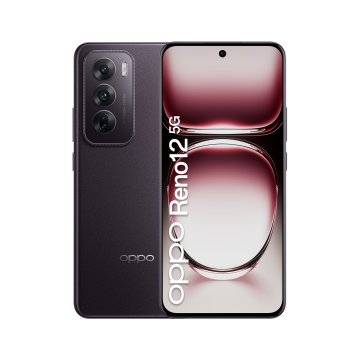 OPPO Reno12 5G AI Smartphone, Tripla fotocamera 50+8+2MP, Selfie 32MP, Display 6.7” 120HZ AMOLED FHD+, 5000mAh, RAM 12GB(Esp4GB/8GB/12GB)+ROM 256GB, [Versione Italia], Nero Brown