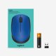 Logitech M171 Blue-K mouse Ufficio Ambidestro RF Wireless Ottico 1000 DPI 8