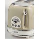 Ariete Vintage 155 Tostapane 2 fette di pane - con pinze - 6 livelli di tostatura - 810 Watt- Acciaio Inox - Linea - Beige 4