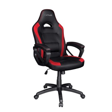 Trust GXT 701 Ryon Sedia per gaming universale Seduta imbottita Nero, Rosso