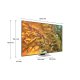 Samsung Q80D TV QLED 4K 55” QE55Q80DATXZT Smart TV Wi-Fi Eclipse Silver 2024, Processore NQ4 AI GEN2, 4K AI Upscaling, Simple Chamfer Design, Dolby Atmos 4