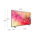 Samsung TV Crystal UHD 4K 43” UE43DU7170UXZT Smart TV Wi-Fi Black 2024, Processore Crystal 4K, 4K Upscaling, Slim Look Design, OTS Lite 4