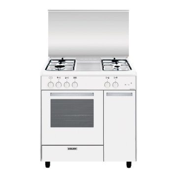 Glem Gas AS854GX cucina Elettrico/Gas Bianco A