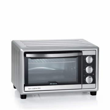 Ariete 984 Forno Elettrico Ventilato 25 litri - Bon Cuisine 250 - Doppio vetro - Temperatura max 230° - 1500 Watt - 6 posizioni cottura - Timer 60’