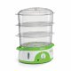 Ariete 911 Healthy Steam - Vaporiera Elettrica - 3 Cestelli - Contenitore per riso - Timer 60’ - 800 Watt - 9 Litri - Bianco e Verde 2