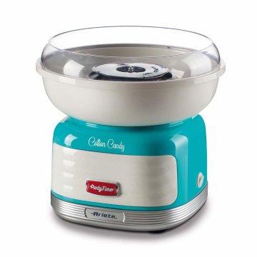 Ariete 2973 - Cotton Candy Party Time - Macchina per Zucchero Filato compatibile con zucchero semolato e caramelle dure - 500 Watt - Azzurro