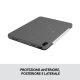 Logitech Combo Touch Custodia con Tastiera per iPad Air (4. gen - 2020) - Tastiera Retroilluminata Rimovibile, Trackpad Click-Anywhere, Smart Connector - Grigio. 4