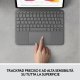 Logitech Combo Touch Custodia con Tastiera per iPad Air (4. gen - 2020) - Tastiera Retroilluminata Rimovibile, Trackpad Click-Anywhere, Smart Connector - Grigio. 5