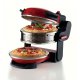 Ariete 927 Pizzeria , Forno pizza doppio, 2300 W, 2 pietre refrattarie, 2 pizze in 4 minuti, 2 termostati, Diametro 32 cm, 5 livelli di cottura, 2 pale in acciaio inox, Rosso 2