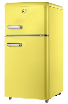 DCG Eltronic MF100YCDP frigorifero con congelatore Libera installazione 100 L Giallo