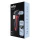 Braun Series 6 61-R1000s Rasoio Nero, Rosso 3