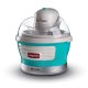 Ariete 643 Ice Cream Maker Party Time, Macchina per fare il gelato, 12W, Capacità 1,5 L, Cestello estraibile con doppio isolamento, Tempo preparazione 30 minuti, Coperchio per aggiunta ingredienti, Az 2