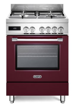 De’Longhi PRO 66 MR P cucina Elettrico Gas Bordeaux, Acciaio inox A