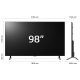 LG QNED 98'' Serie QNED89 98QNED89T6A, TV 4K, 4 HDMI, SMART TV 2024 11