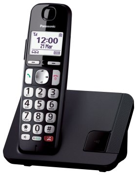 Panasonic KX-TGE250 Telefono DECT Identificatore di chiamata Nero