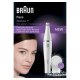 Braun FaceSpa Face Spa Depilatore Donna Epilatore Viso, Accessori Inclusi, Con Spazzola Pulizia Viso, 100% impermeabile, Idea Regalo, 810 Bianco 3