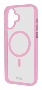 SBS TEMAGCOLIP1667P custodia per cellulare 17 cm (6.7") Cover Rosa, Trasparente