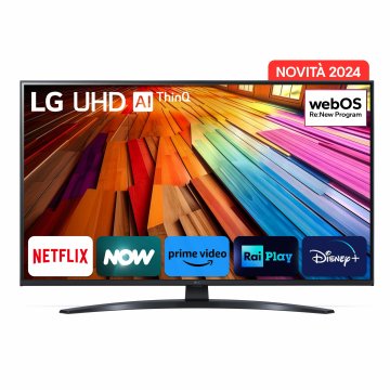 LG UHD AI 43'' Serie UT81 43UT81006LA, TV 4K, 3 HDMI, SMART TV 2024