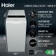 Haier HW90-BPD13386U-S LAVATRICE CARICA ALTO, AUTODOSE, Caricamento dall'alto, 9 kg, 62 cm, Classe A 20