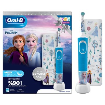 Oral-B Vitality Pro Frozen Bambino Spazzolino rotante-oscillante Nero, Grigio