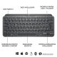 Logitech MX Keys Mini Tastiera Illuminata Wireless, Minimal, Compatta, Bluetooth, Retroilluminata, USB-C, Compatibile con Apple macOS, iOS, Windows, Linux, Android, in Metallo 7