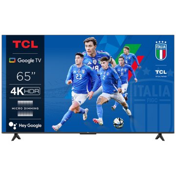 TCL P655 Serie P65 Smart TV Ultra HD 4K 65" 65P655, Dolby Audio, Controlli vocali, Google TV