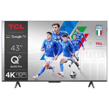 TCL C65 Serie C6 Smart TV QLED 4K 43" 43C655, Dolby Vision, Dolby Atmos, Google TV