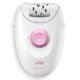 Braun Silk-épil 1 1-000, Epilatore Elettrico Donna Con Cavo, Pelle Liscia Per Settimane, Bianco/Rosa 3