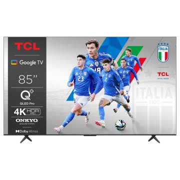 TCL C65 Serie C6 Smart TV QLED 4K 85" 85C655, audio Onkyo con subwoofer, Dolby Vision - Atmos, Google TV