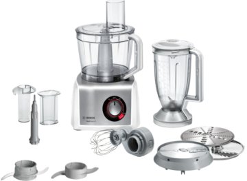 Bosch MC812S814 Food processor MultiTalent 8 1250 W Bianco, Inox spazzolato