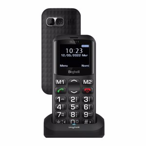 Beghelli SLV11 4,5 cm (1.77") 71 g Nero Telefono per anziani